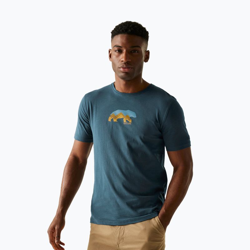 Herren-T-Shirt REGATTA ClineIX moonlight denim bear