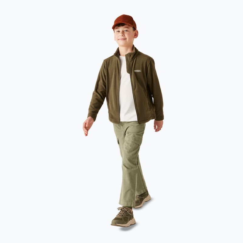 Kinder Fleecejacke Regatta King II olive night 5