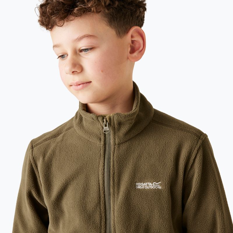 Kinder Fleecejacke Regatta King II olive night 8
