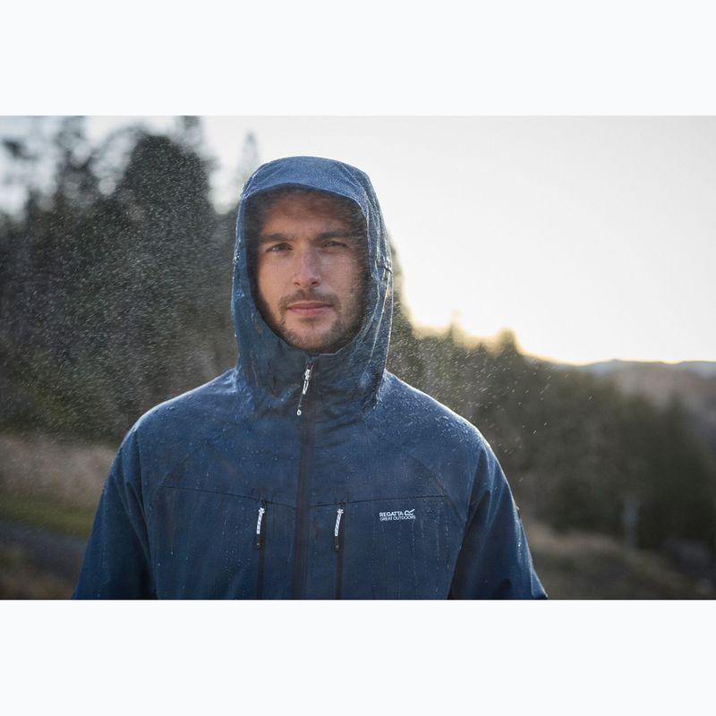 Herren-Regenjacke REGATTA Highton Stretch Padded moonlight denim/navy 13