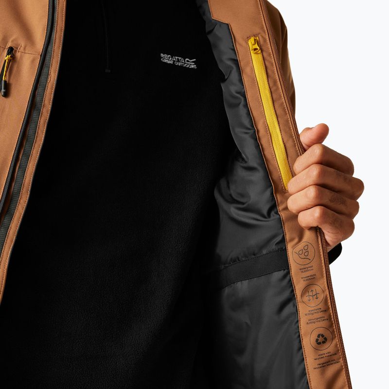 Herren Regenjacke REGATTA Highton Stretch Padded nut brown/black 8