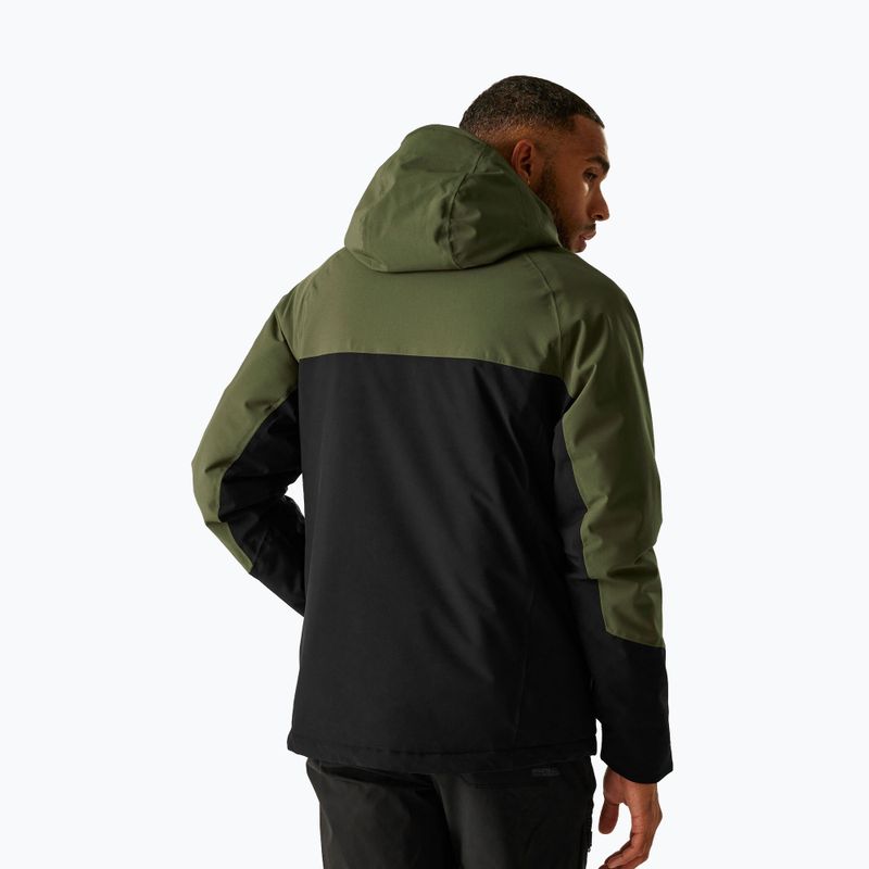 Herren-Regenjacke REGATTA Highton Stretch Padded olive night/black 3