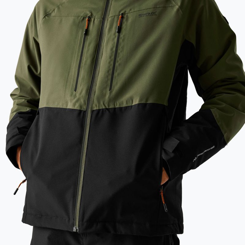 Herren-Regenjacke REGATTA Highton Stretch Padded olive night/black 7
