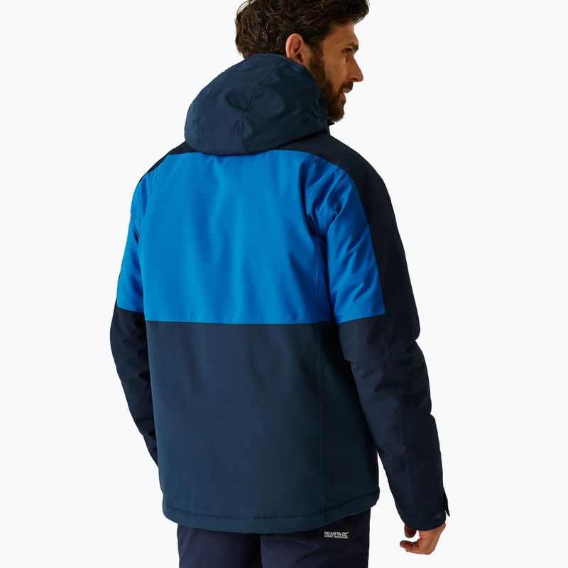 Herren-Regenjacke REGATTA Maland Insulated snorkel blue/moonlight denim 3