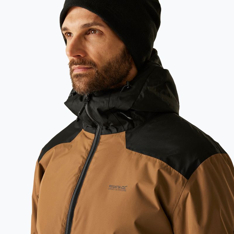 Herren Regenjacke REGATTA Thornridge nut brown/black 5