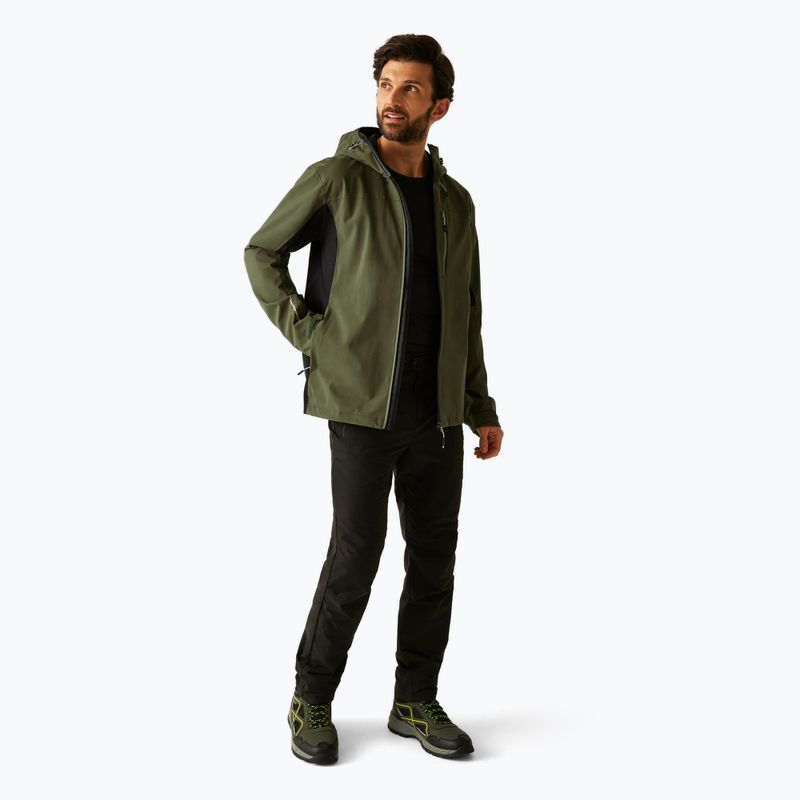 Herren Softshelljacke REGATTA Birchdale II olive night/black 2