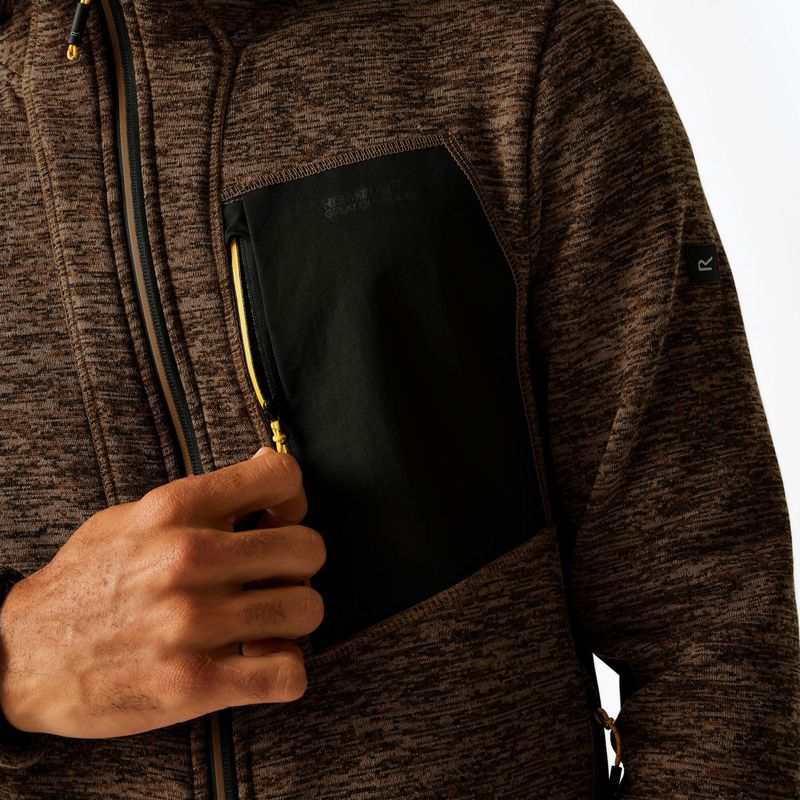 Herren-Sweatshirt REGATTA Alven nut brown marl/black 5