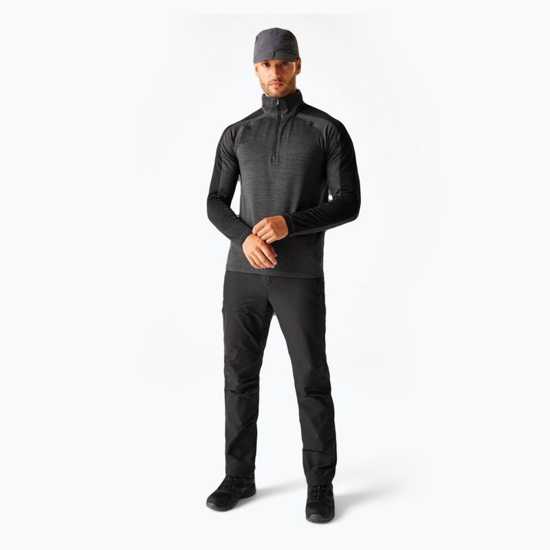 Herren-Sweatshirt REGATTA Hepley ash/black 2
