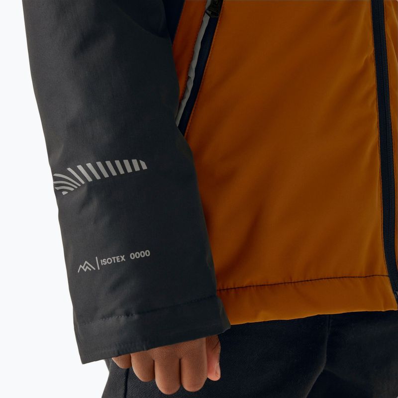 Kinder-Windjacke REGATTA Hillain Warm black/pumpkin spice/ash 8