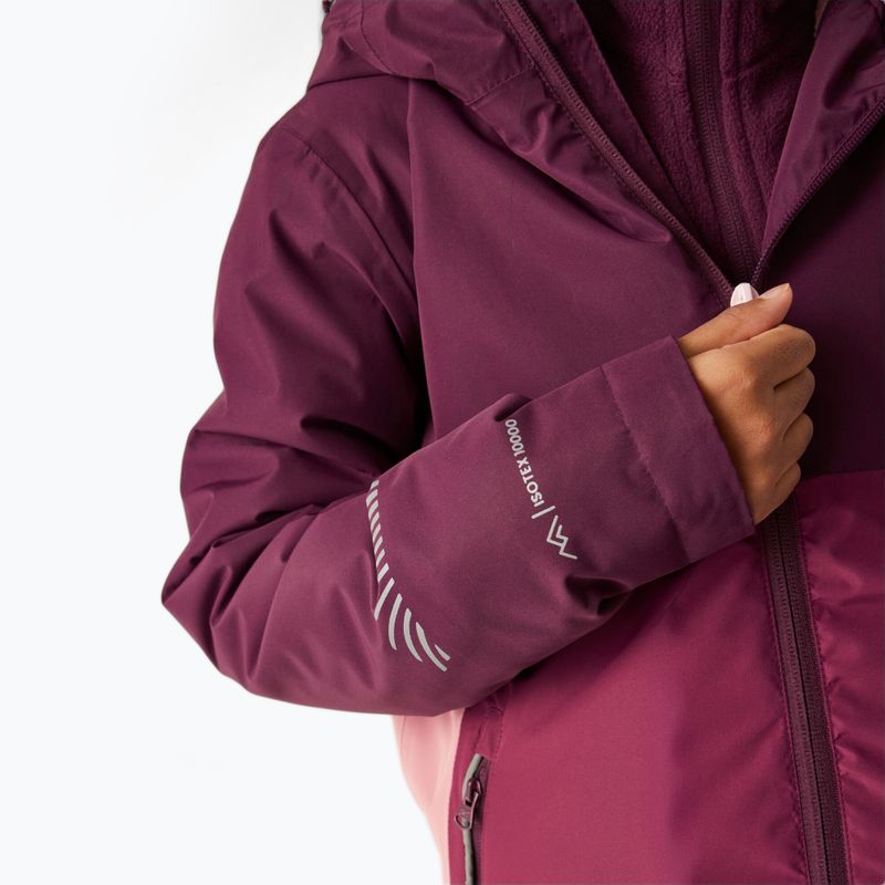 Kinder-Windjacke REGATTA Hillain Warm fig/dark pimento/dusty rose 6