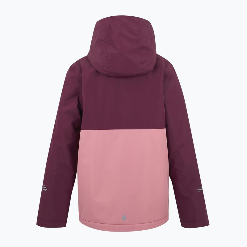 Kinder-Windjacke REGATTA Hillain Warm fig/dark pimento/dusty rose 8