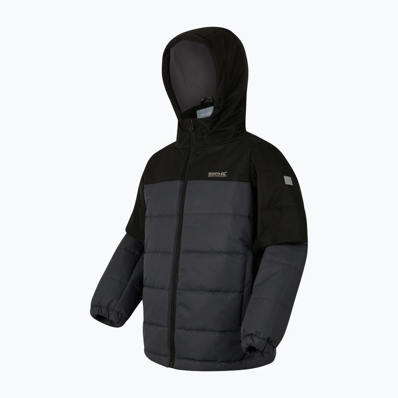 Gefütterte Kinderjacke REGATTA Lofthouse black/seal grey 3