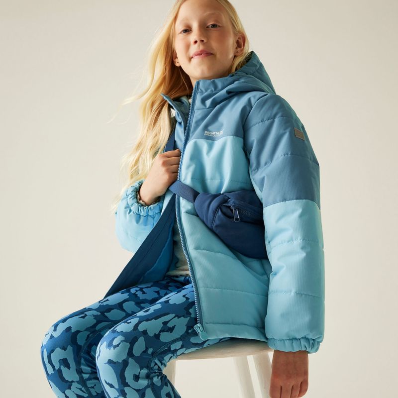 Gefütterte Kinderjacke REGATTA Lofthouse Storm Blue/Nordic Blue 11