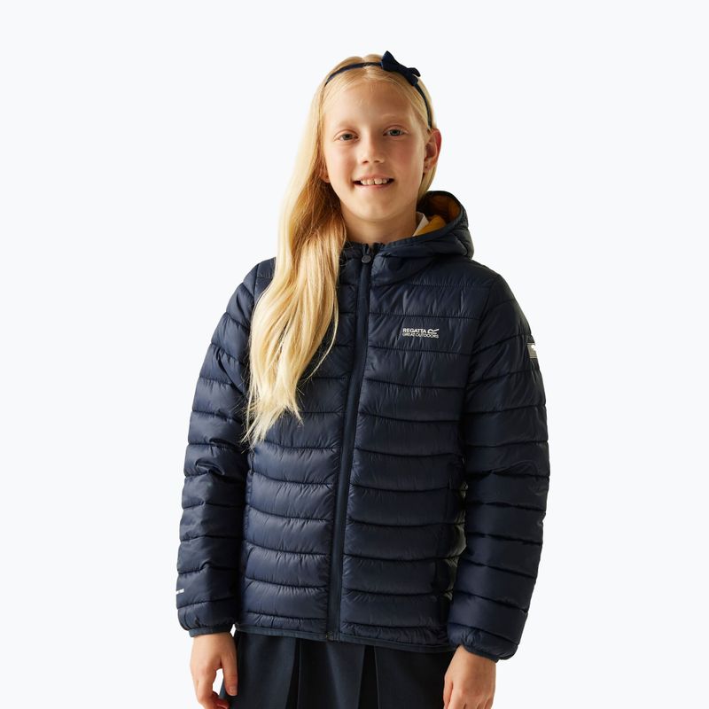 Kinderjacke REGATTA Hooded Marizion navy/gold flake 4