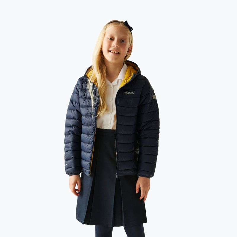 Kinderjacke REGATTA Hooded Marizion navy/gold flake 7