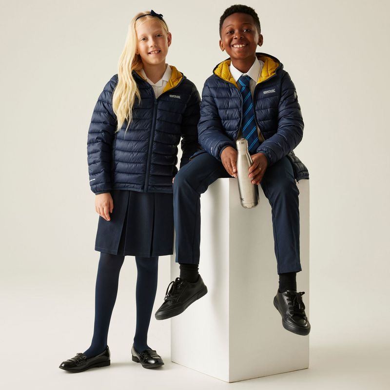 Kinderjacke REGATTA Hooded Marizion navy/gold flake 11