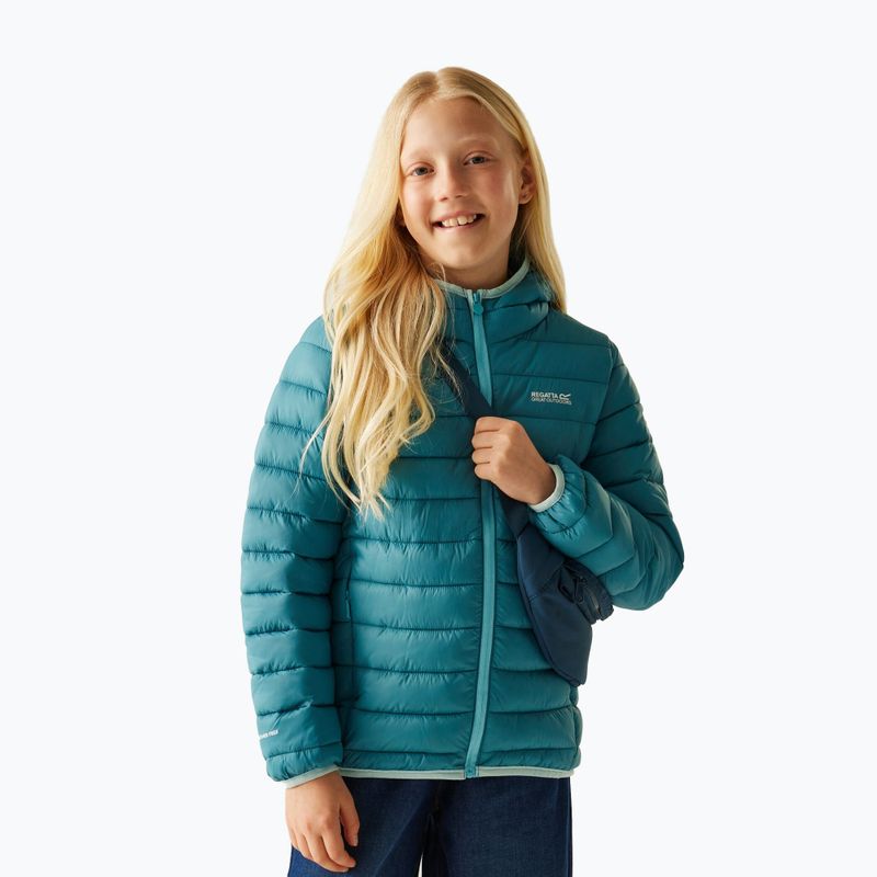 Kinderjacke REGATTA Hooded Marizion storm blue/nordic blue 4