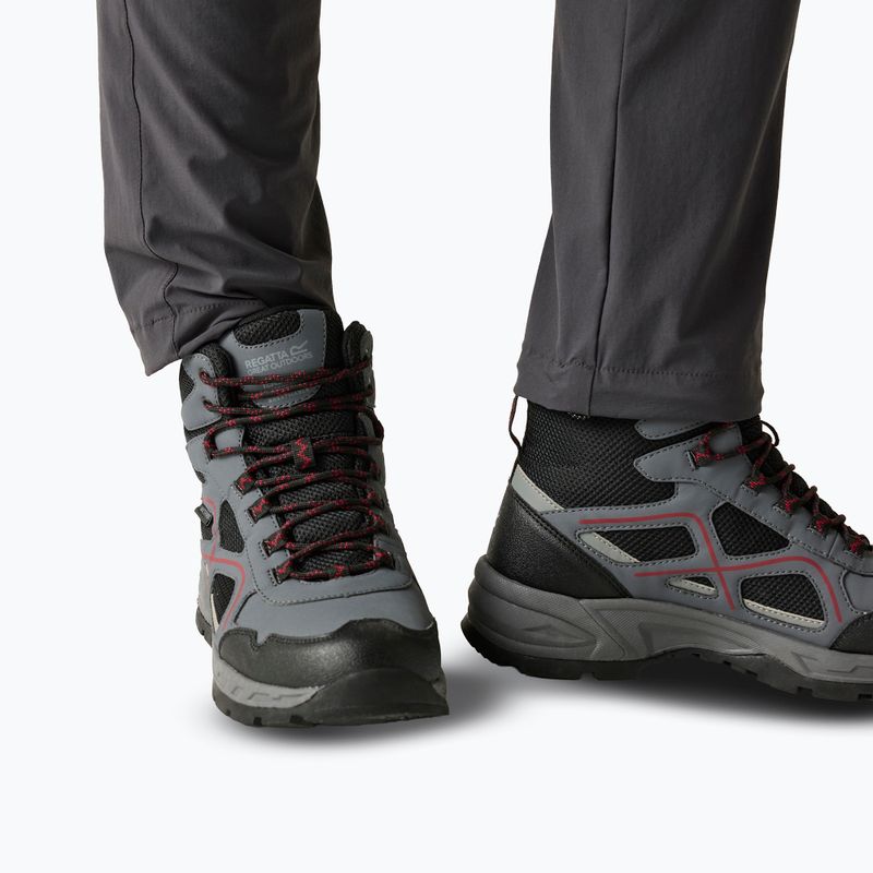 Herren-Wanderschuhe REGATTA Vendeavour granite/rio red 8