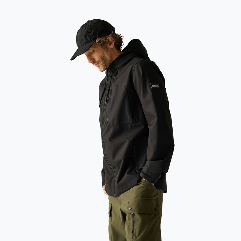 Herren-Regenjacke REGATTA Waterproof Shell Frankie black 4