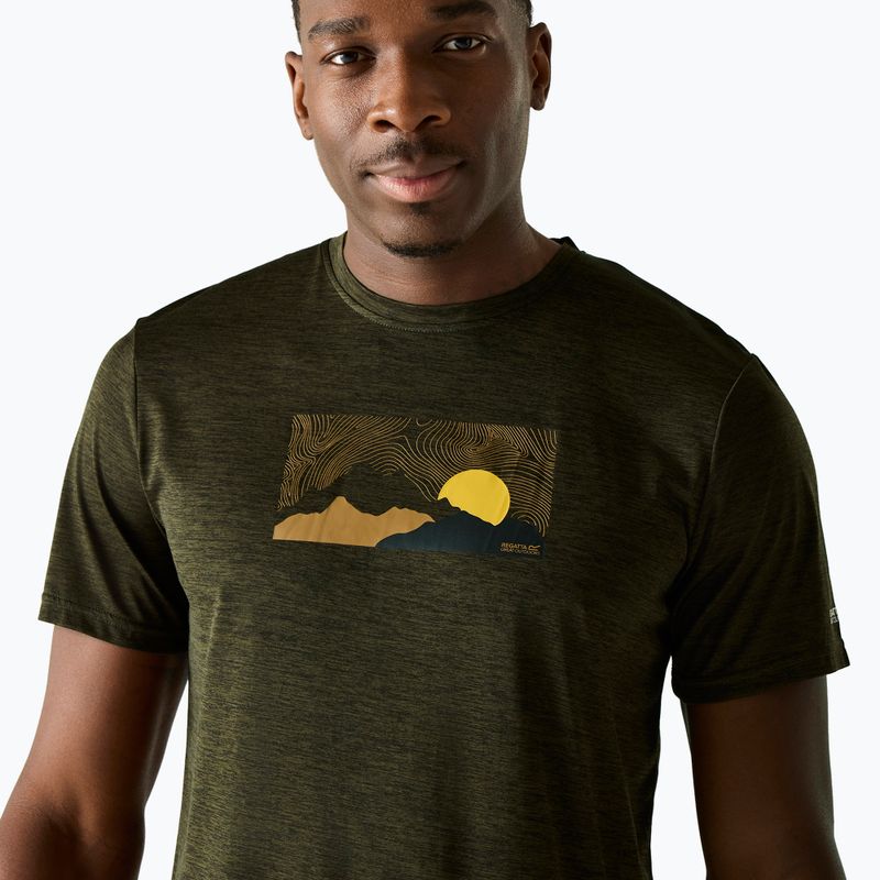Trekkingshirt Herren REGATTA Fingal dark Khaki marl 4