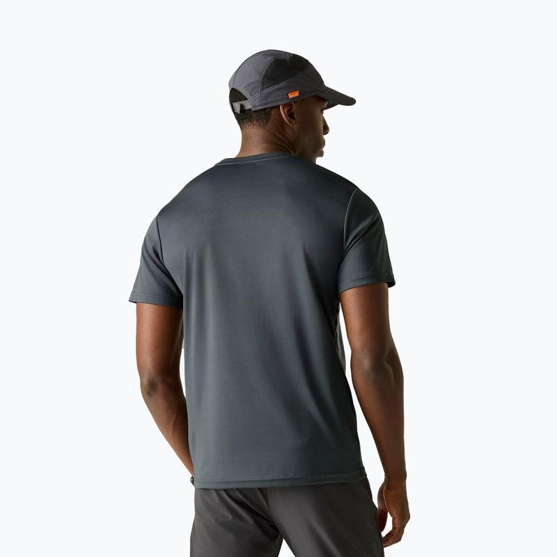 Trekkingshirt Herren REGATTA Fingal Slogan dark storm 3