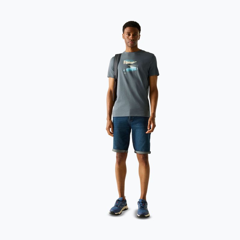 Herren-Trekkingshirt REGATTA Breezed dark storm 2
