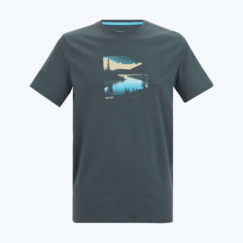 Herren-Trekkingshirt REGATTA Breezed dark storm 5