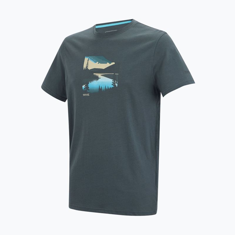 Herren-Trekkingshirt REGATTA Breezed dark storm 7