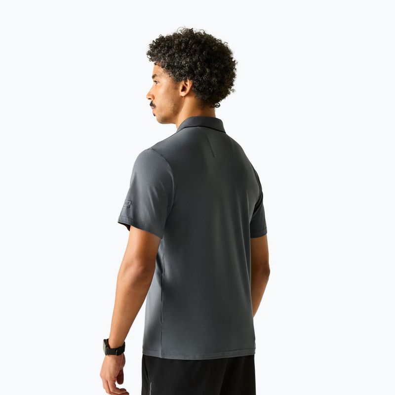 Herren-Trekkingshirt REGATTA Polo Maverikstretch dark storm 3