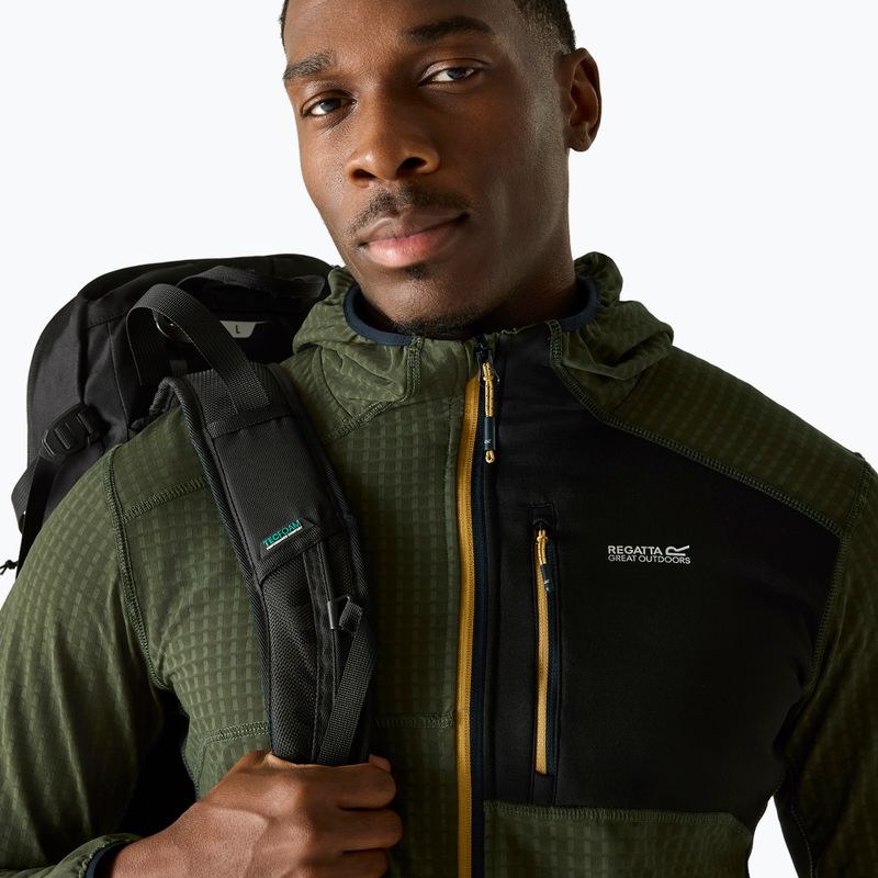 Fleecejacke für Herren REGATTA Alven dark khaki/black 4