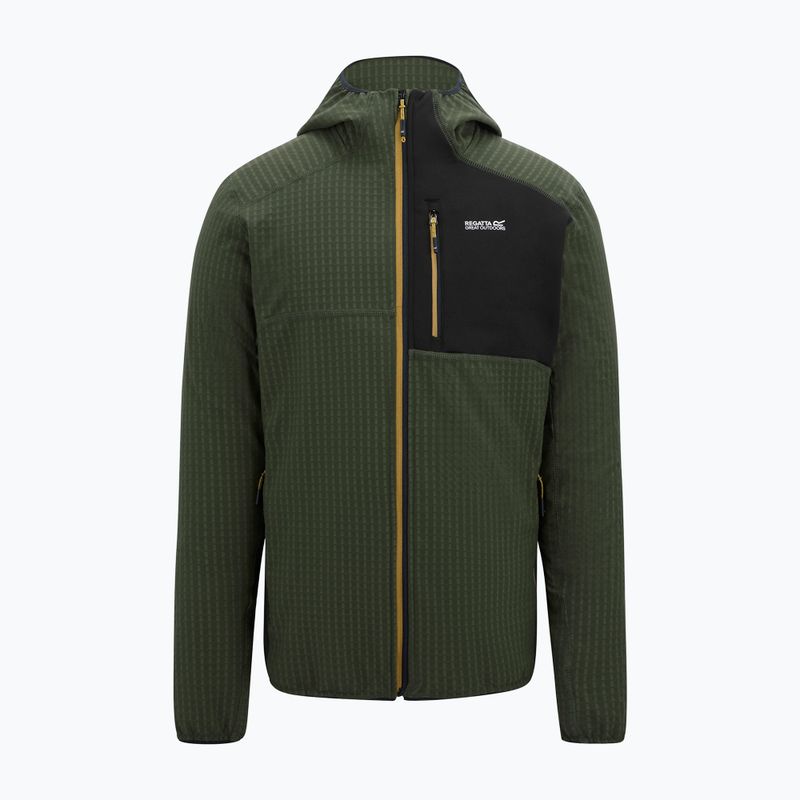 Fleecejacke für Herren REGATTA Alven dark khaki/black 5