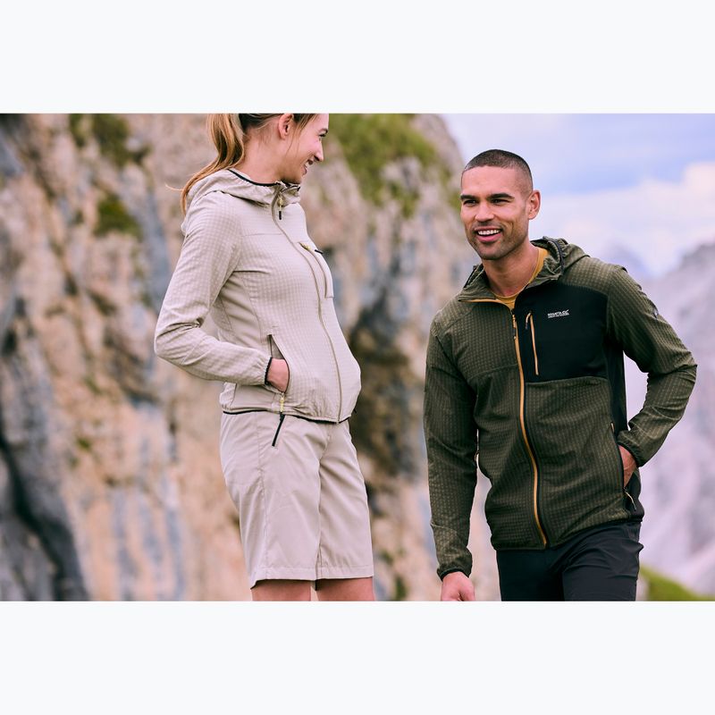 Fleecejacke für Herren REGATTA Alven dark khaki/black 9