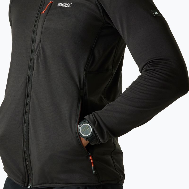 Herren-Trekkingsweatshirt REGATTA Kadley Midlayer black 6