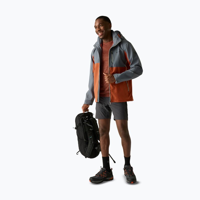 Herren-Regenjacke REGATTA Waterproof Shell Bosfield brick/dark storm 2