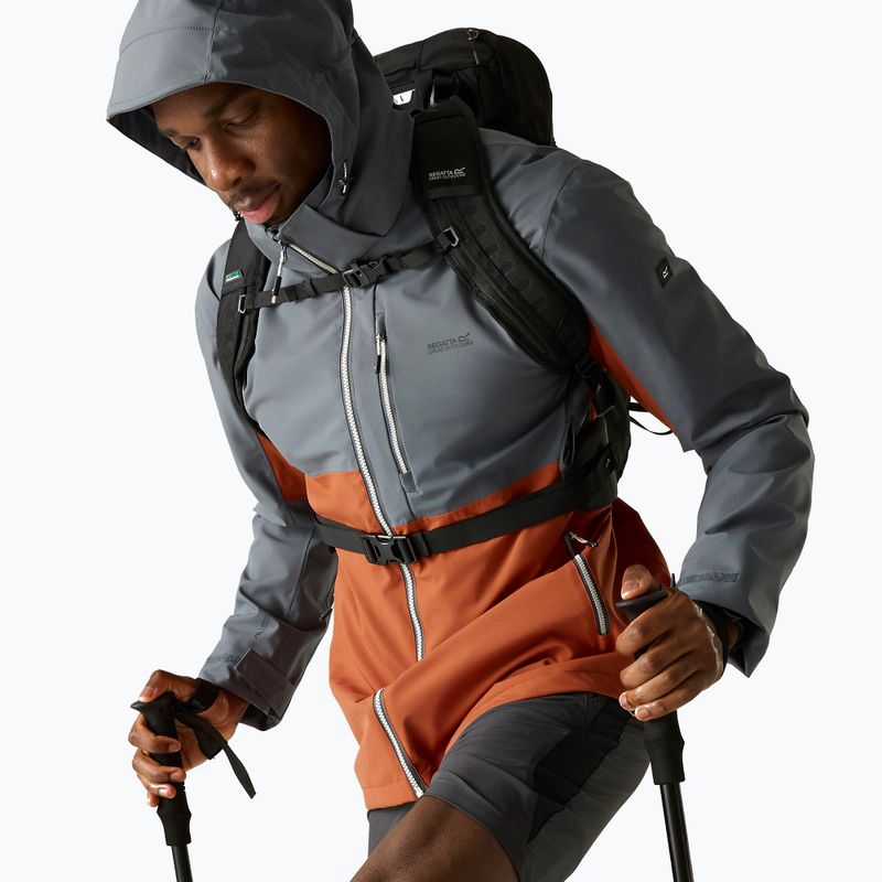 Herren-Regenjacke REGATTA Waterproof Shell Bosfield brick/dark storm 5