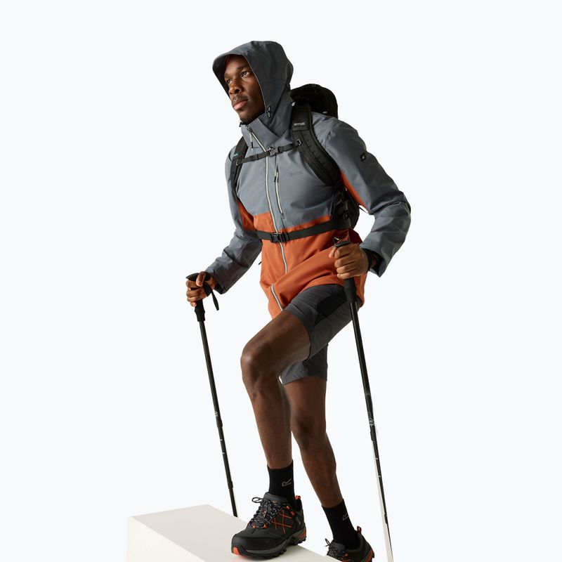 Herren-Regenjacke REGATTA Waterproof Shell Bosfield brick/dark storm 6