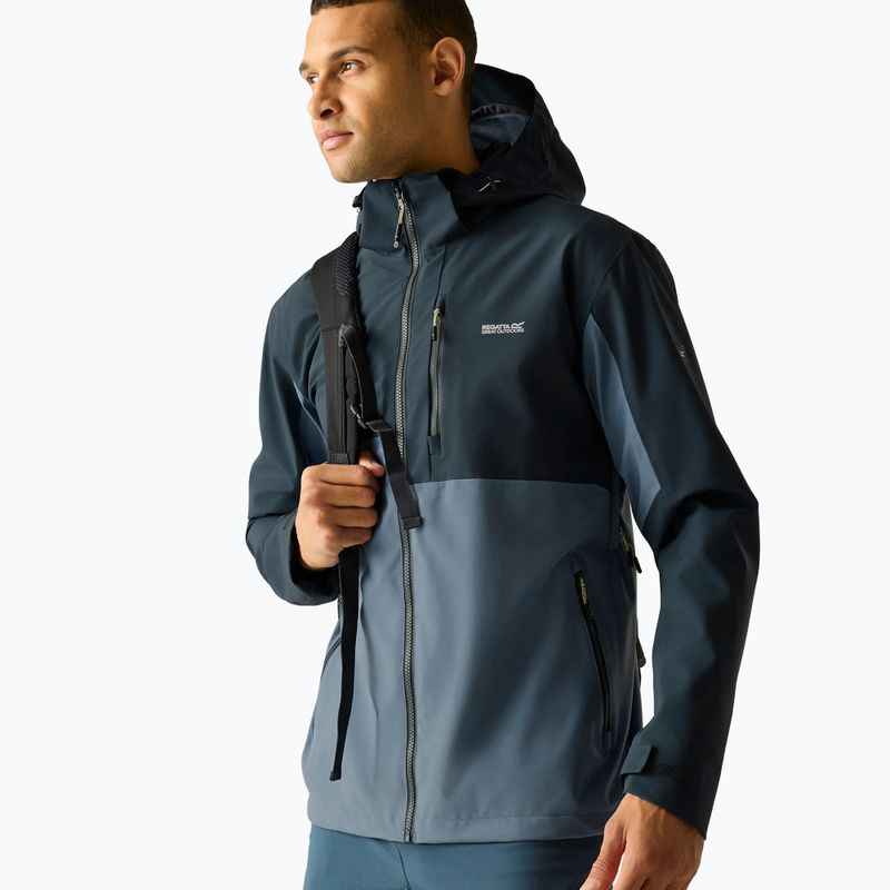 Herren-Regenjacke REGATTA Waterproof Shell Bosfield china blue/night sky 4