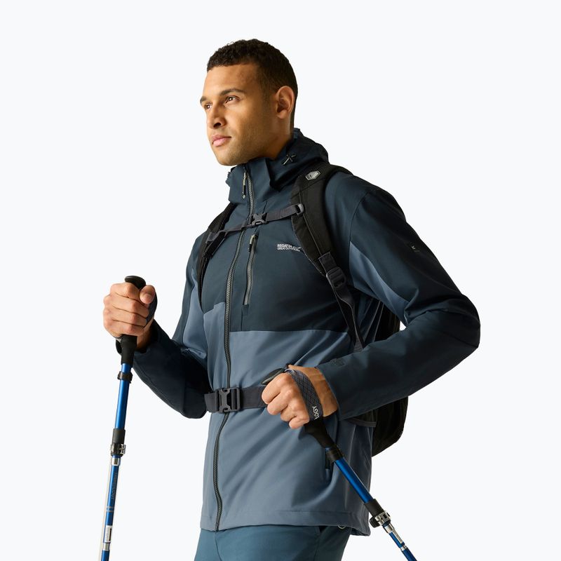 Herren-Regenjacke REGATTA Waterproof Shell Bosfield china blue/night sky 5