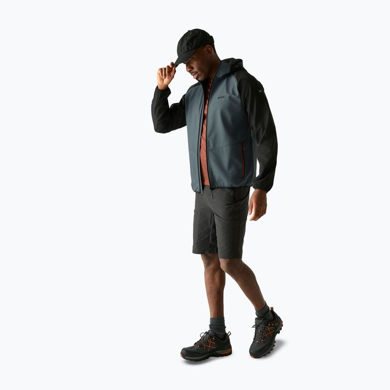 Softshell-Jacke für Herren REGATTA Arec III dark storm/black 2