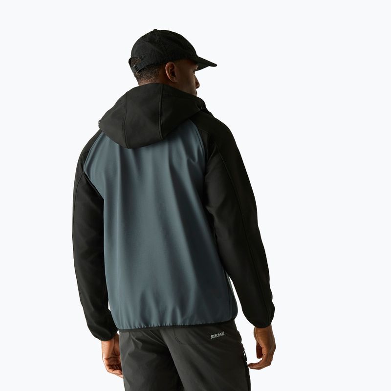 Softshell-Jacke für Herren REGATTA Arec III dark storm/black 3