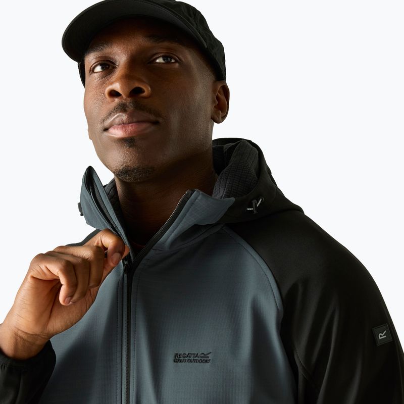 Softshell-Jacke für Herren REGATTA Arec III dark storm/black 4