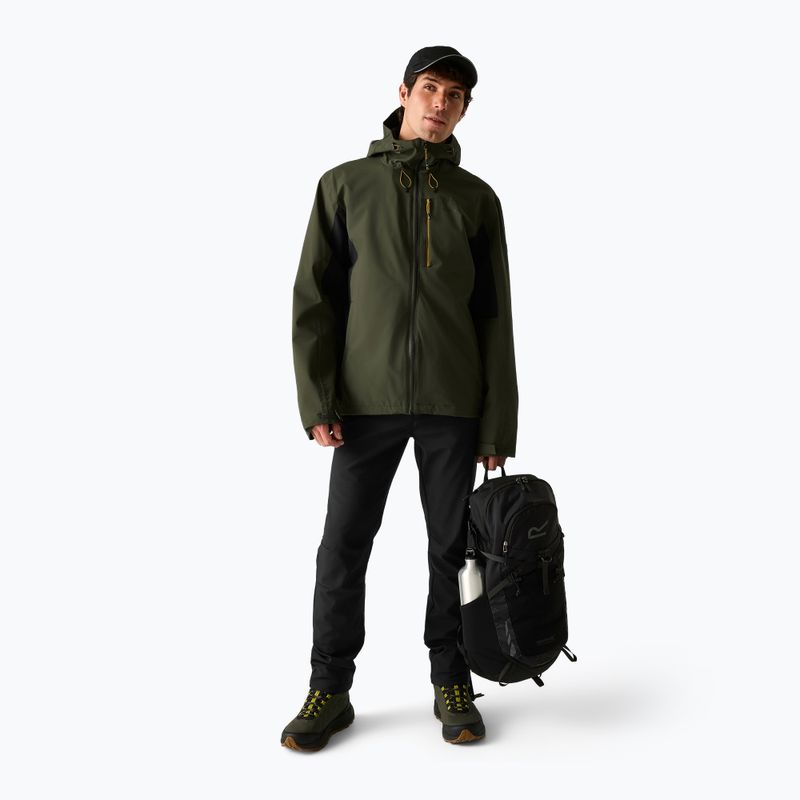 Herren-Regenjacke REGATTA Birchdale II dark khaki/black 2
