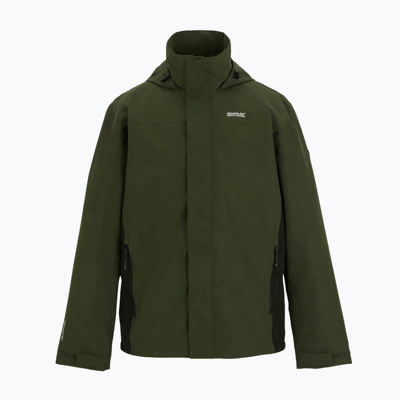 Softshell-Jacke für Herren REGATTA Matt II dark khaki/black 8