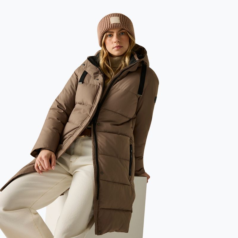 Gefütterter Damenmantel REGATTA Eryn mocha/black 5