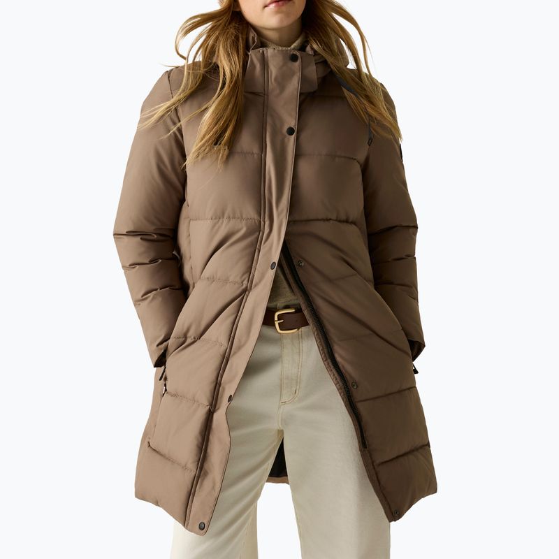 Gefütterter Damenmantel REGATTA Eryn mocha/black 6