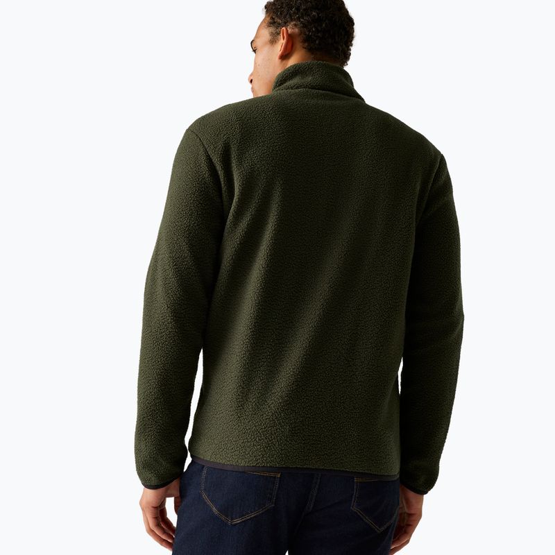 Fleecejacke für Herren REGATTA Frankie Borg dark khaki/black 3
