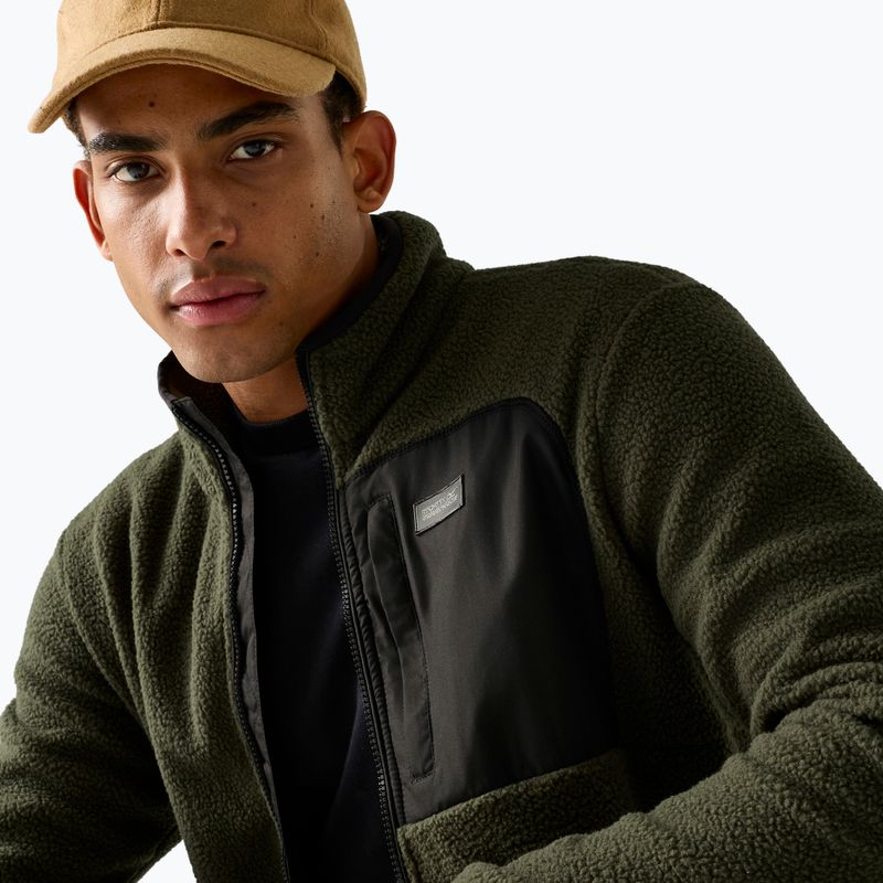 Fleecejacke für Herren REGATTA Frankie Borg dark khaki/black 6