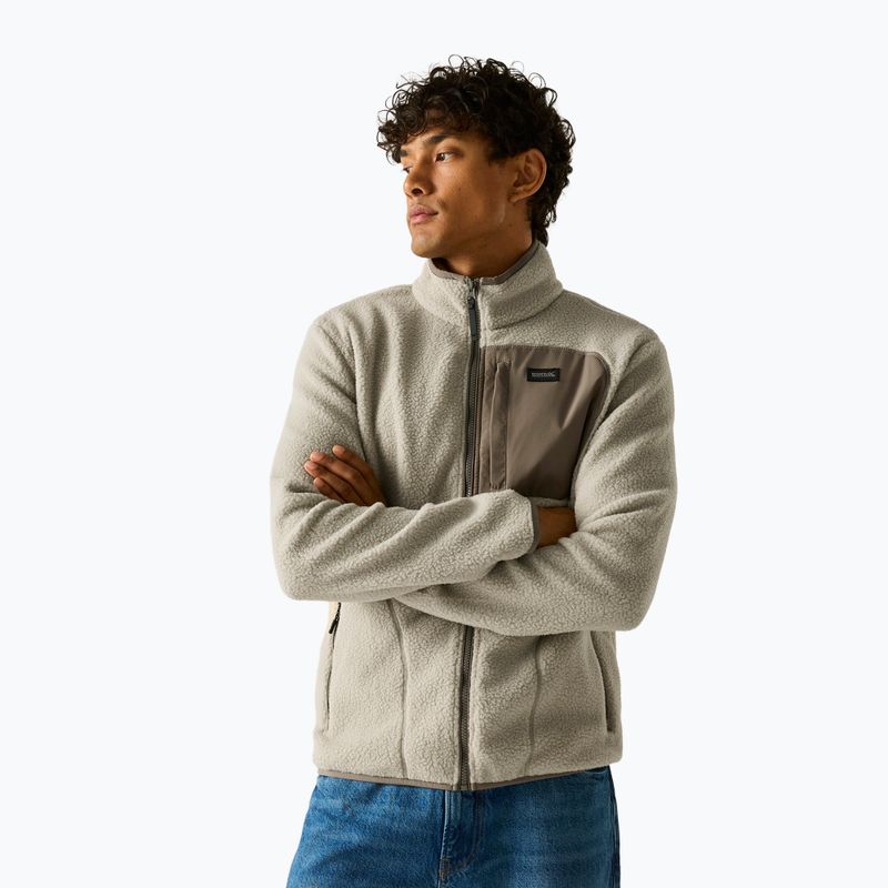 Fleecejacke für Herren REGATTA Frankie Borg abbeystone/smokey olive 4