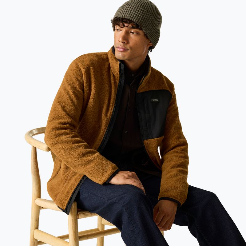 Fleecejacke für Herren REGATTA Frankie Borg rich tan/black 5