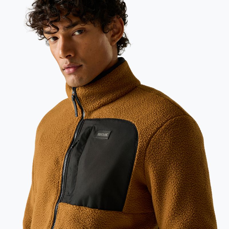 Fleecejacke für Herren REGATTA Frankie Borg rich tan/black 6
